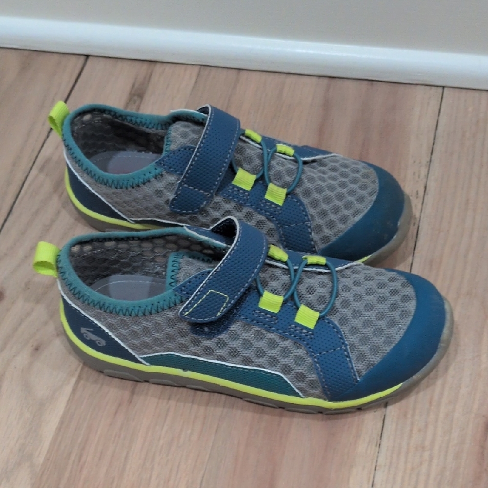 See Kai Run Gray and Blue Kids Sneakers